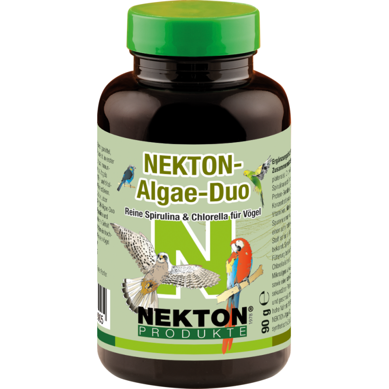 Nekton Algae-Duo 90gr - Spiruline Pure & Chlorelle pour Oiseaux - Nekton 218090 Nekton 15,95 € Ornibird