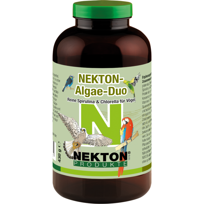 Nekton Algae-Duo 430gr - Spiruline Pure & Chlorelle pour Oiseaux - Nekton 218430 Nekton 56,95 € Ornibird