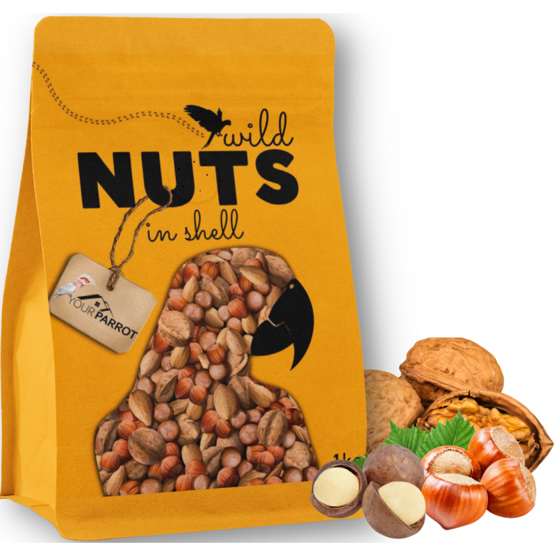 Wild Nuts avec coque 1kg - Your Parrot 217300 Your Parrot 16,00 € Ornibird