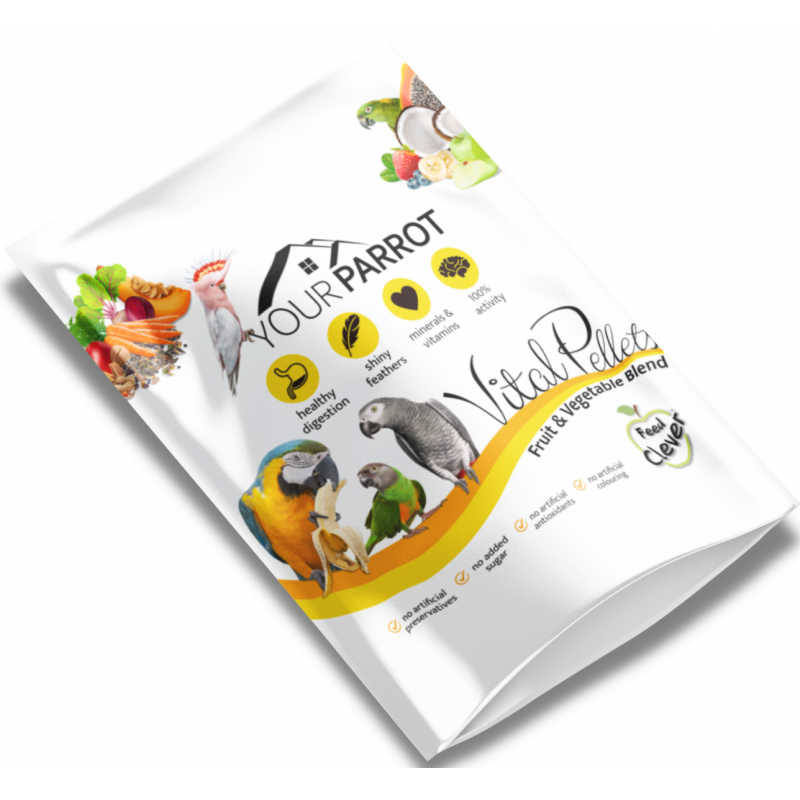 Mélange de fruits & légumes Vital Pellets 900gr - Your Parrot Mélange de fruits & légumes Vital Pellets 900gr - Your Parrot