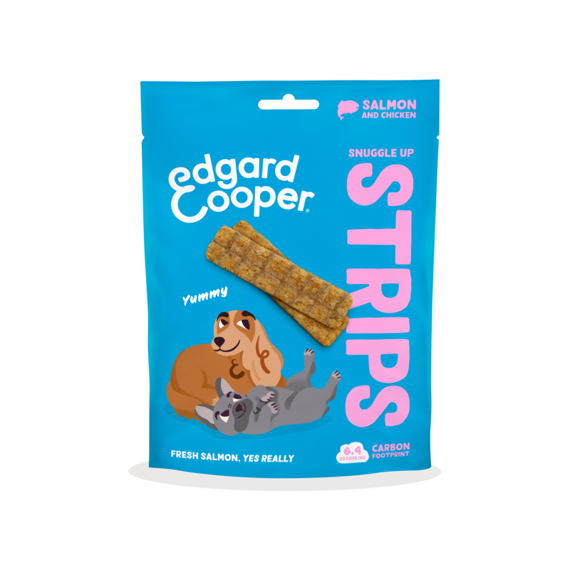 Strips Saumon et Poulet 75gr - Edgard & Cooper Strips Saumon et Poulet 75gr - Edgard & Cooper