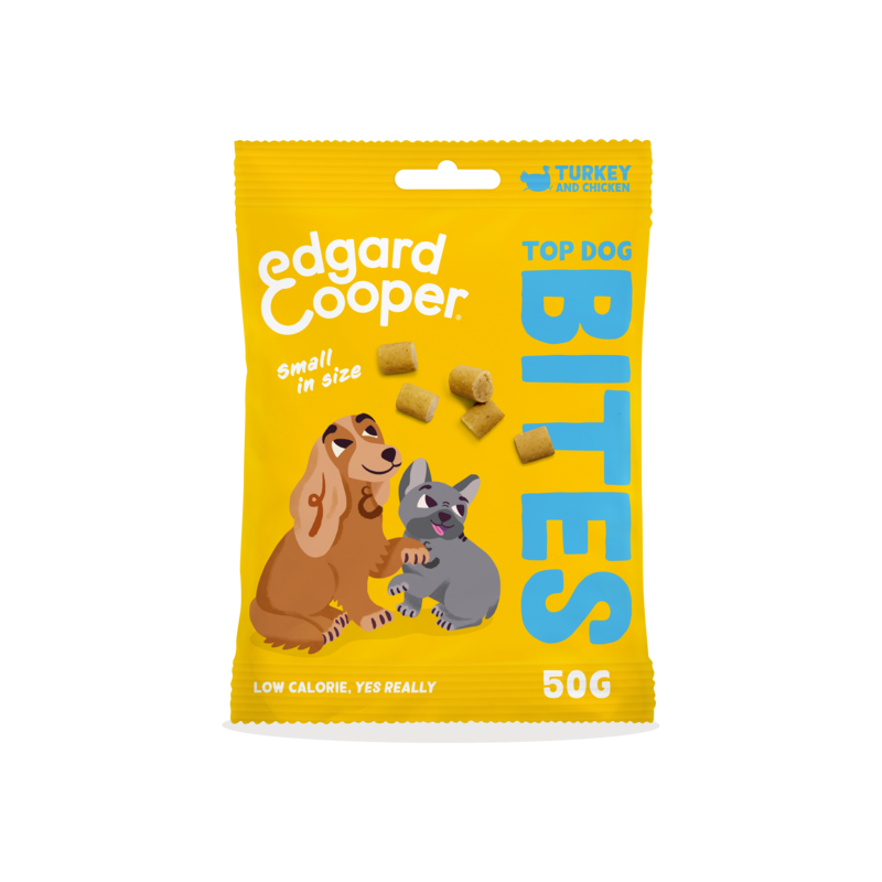 Bites Dinde et Poulet 50gr - Edgard & Cooper Bites Dinde et Poulet 50gr - Edgard & Cooper