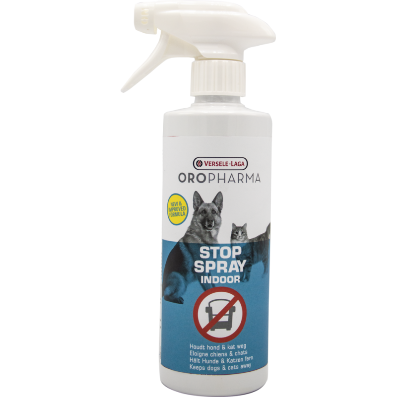 Stop Indor 500ml - Spray pour eloigner les chiens et chats - Oropharma Stop Indor 500ml - Spray pour eloigner les chiens et chats - Oropharma