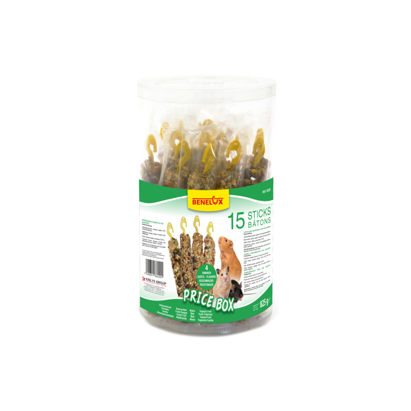 Price box 15 baguettes rongeurs ( petits rongeurs ) - Benelux 36220 Benelux 14,00 € Ornibird