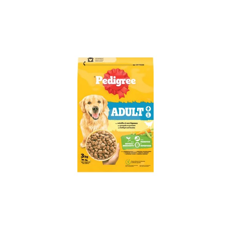 Adult Volaille et Légumes 3kg - Pedigree