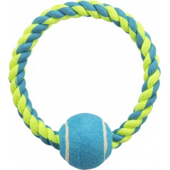 Corde d'anneau avec balle de tennis 18cm - Trixie à 3,50 € - Trixie - 3266 - Jouets à lancer/rapporter