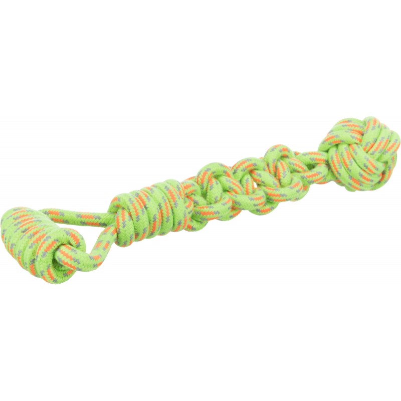 Corde de jeu avec balle tressée 38cm - Trixie