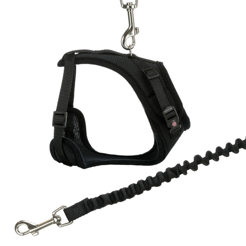 Harnais Y en maille avec laisse 39–60cm/10mm - Trixie Harnais Y en maille avec laisse 39–60cm/10mm - Trixie