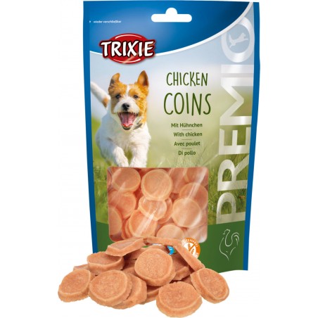 PREMIO Chicken Coins 100gr - Trixie à 3,00 € - Trixie - 31531 - Snacks à la viande