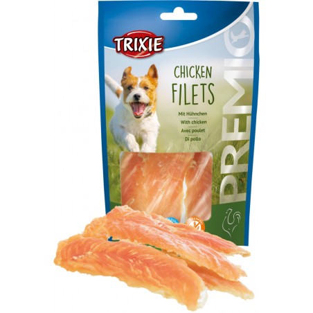 PREMIO Filets poitrine de poulet 100gr - Trixie à 3,50 € - Trixie - 31532 - Snacks à la viande