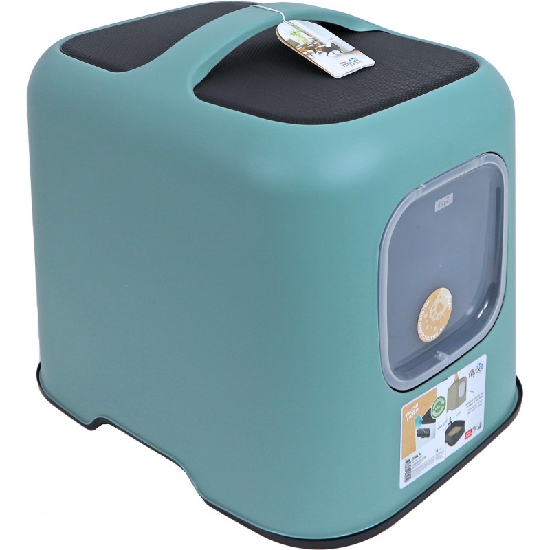 Rotho toilette pour chat Biala Green 51x39,5x44,3cm - Gebr. De Boon Rotho toilette pour chat Biala Green 51x39,5x44,3cm - Gebr. De Boon