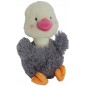 Boon jouet autruche peluche gris/blanc+bip eco 38cm - Gebr. De Boon