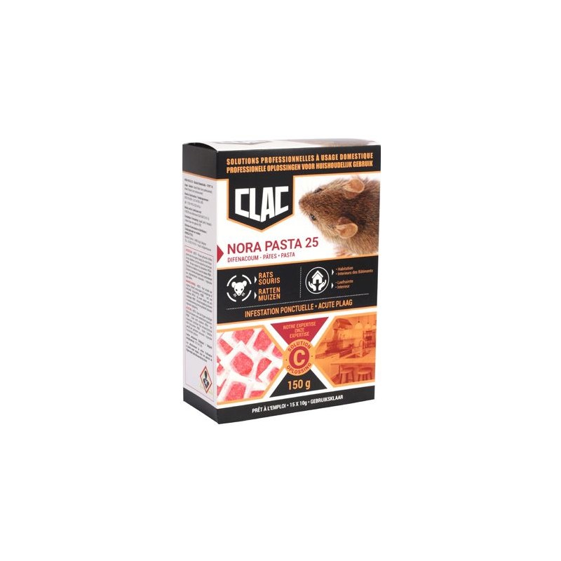 Clac Nora Pasta 25 pâtés 15x10gr - Armosa Clac Nora Pasta 25 pâtés 15x10gr - Armosa