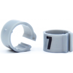 E-Z Bagues à clips numérotés 1 à 25 - Taille: 8mm - Couleur Argent 760RN-Silver Rings 4 Wings 4,95 € Ornibird