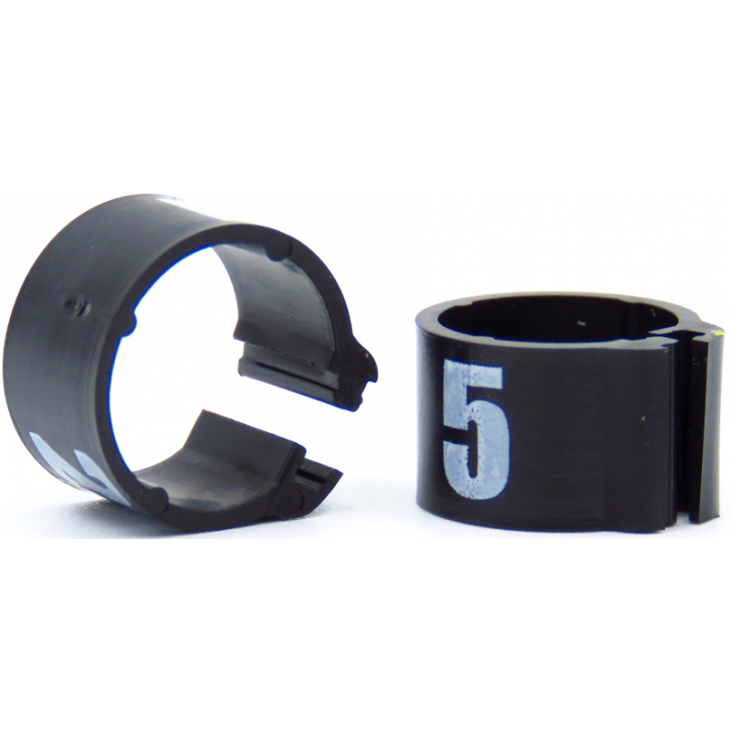 E-Z Bagues à clips numérotés 1 à 25 - Taille: 8mm - Couleur Noir 760RN-Black Rings 4 Wings 4,95 € Ornibird