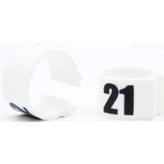 E-Z Bagues à clips numérotés 1 à 25 - Taille: 8mm - Couleur Blanc 760RN-White Rings 4 Wings 4,95 € Ornibird