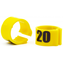 E-Z Bagues à clips numérotés 1 à 25 - Taille: 8mm - Couleur Jaune 760RN-Yellow Rings 4 Wings 4,95 € Ornibird