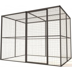 Volière Glorenza Alu - Map 3 - 242x176x178cm - Voldux - 1 179,00 € - Voldux - 8720094050133 - Ornibird SRL