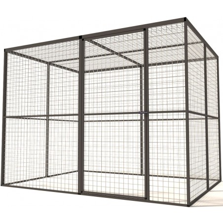 Volière Glorenza Alu - Map 3 - 242x176x178cm - Voldux à 1,00 € - Voldux - 50133 - Volières