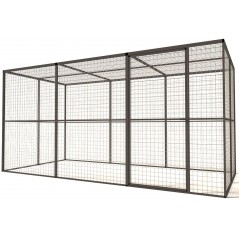 Volière Glorenza Alu - Map 3 - 363x176x178cm - Voldux - 1 510,00 € - Voldux - 8720094050157 - Ornibird SRL