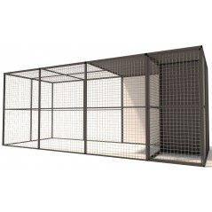Volière Glorenza Alu - Map 6 - 449x176x178cm - Voldux - 2 675,00 € - Voldux - 8720094050492 - Ornibird SRL