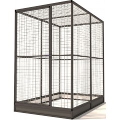 Volière Glorenza Alu - Map 5 - 121x176x193cm - Voldux à 1,00 € - Voldux - 50515 - Volières