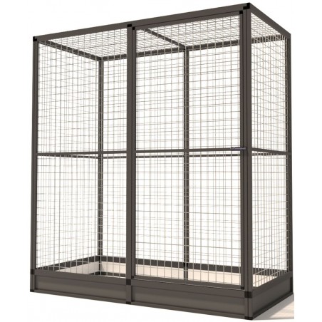 Volière Glorenza Alu - Map 5 - 176x86x193cm - Voldux à 1,00 € - Voldux - 50522 - Volières