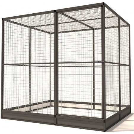 Volière Glorenza Alu - Map 5 - 207x176x193cm - Voldux à 1,00 € - Voldux - 50546 - Volières