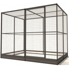 Volière Glorenza Alu - Map 5 - 242x176x193cm - Voldux à 1,00 € - Voldux - 50553 - Volières