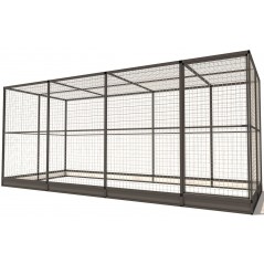 Volière Glorenza Alu - Map 5 - 449x176x193cm - Voldux à 2,00 € - Voldux - 50614 - Volières