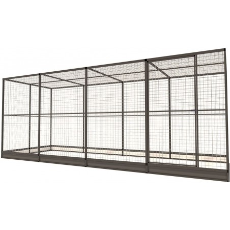 Volière Glorenza Alu - Map 5 - 484x176x193cm - Voldux à 2,00 € - Voldux - 50621 - Volières
