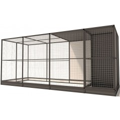 Volière Glorenza Alu - Map 7 - 449x176x193cm - Voldux à 3,00 € - Voldux - 50690 - Volières