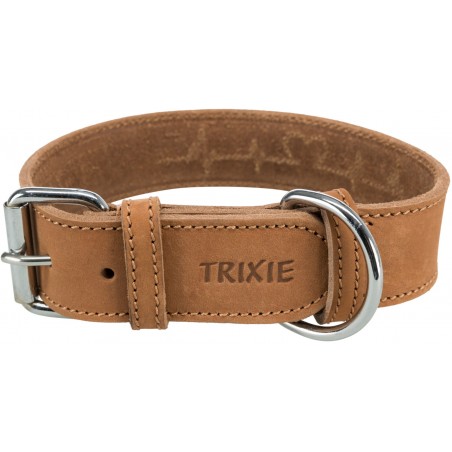 Rustic Collier en cuir gras "Heartbeat" L 47-55cm/40mm Brun - Trixie à 19,95 € - Trixie - 19016 - Cuir de luxe