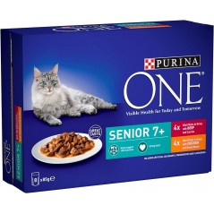 Senior 7+ 8x85gr - One à 7,59 € - Purina - 12549691 - One