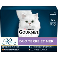 Perle - Terre & Mer 12x85gr - Gourmet 12486595 Purina 10,55 € Ornibird