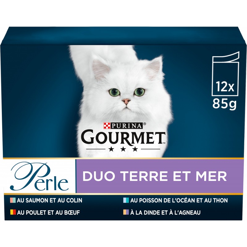 Perle - Terre & Mer 12x85gr - Gourmet 12486595 Purina 10,55 € Ornibird