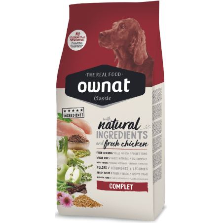 Dog Classic Complet 4kg - Ownat à 12,95 € - Ownat - 031404/24..3 - Ownat