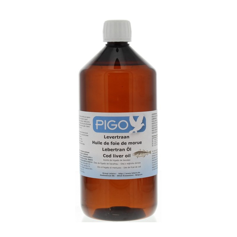 Huile de foie de morue 1L - Pigo pigeons Huile de foie de morue 1L - Pigo pigeons