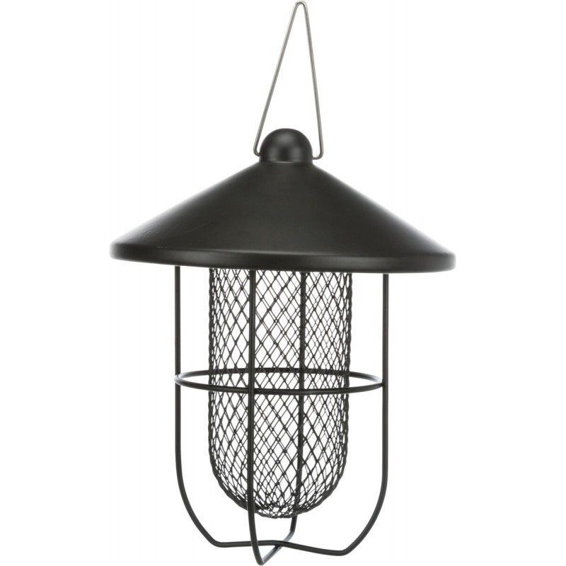 Distributeur de cacahuètes avec grille métal 700ml/19x26cm Noir - Trixie
