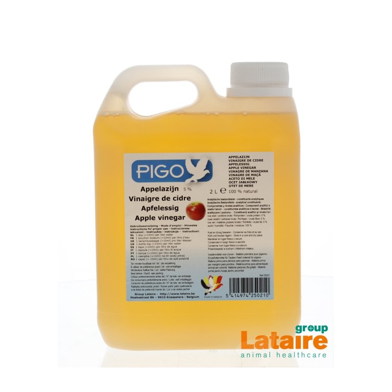 Cider vinegar 2L - Pigo pigeons 25021 Pigo 11,50 € Ornibird Cider vinegar 2L - Pigo pigeons 25021 Pigo 11,50 € Ornibird