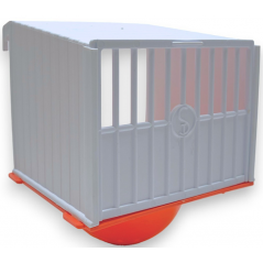 Nichoir en plastique blanc avec nid orange - 3,45 € - Ost-Belgium - 1646235368141 - Ornibird SRL