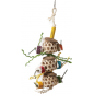 Jouets pour oiseaux 3 paniers bambou