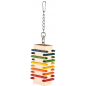 Jouets pour oiseaux bloc en bois avec bâtonnets 18x8,5x6cm