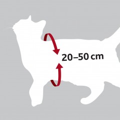 Harnais pour voiture Chat 20–50 cm/15 mm Rouge - Trixie - 10,00 € - Trixie - 4011905012940 - Ornibird SRL