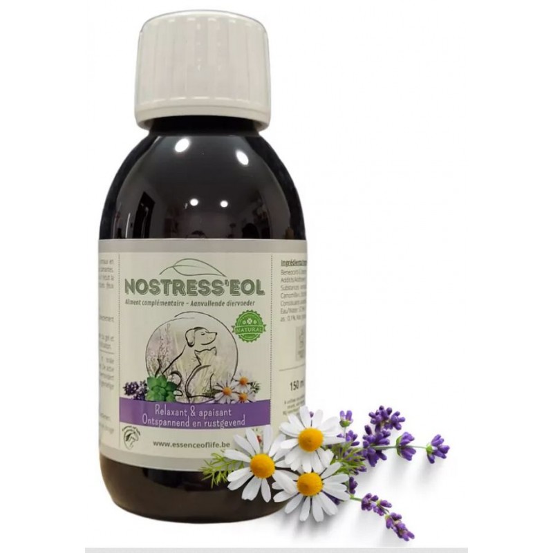 Nostress'eol Solution buvable relaxante et apaisante 150ml - Essence of Life (chien sportif)