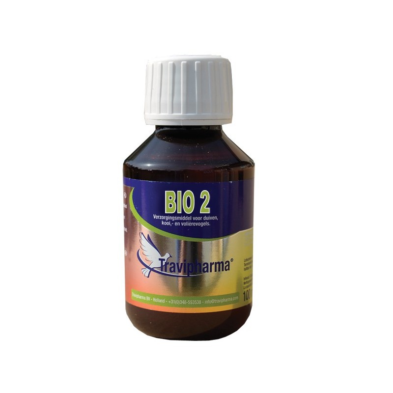 Bio 2, complexe respiratoire 100ml - Travipharma pigeons à 18,30
