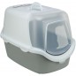 Bac à litière Vico Open Top, avec couvercle 40x40x56cm Gris Clair/Blanc - Trixie Bac à litière Vico Open Top, avec couvercle 40x40x56cm Gris Clair/Blanc - Trixie