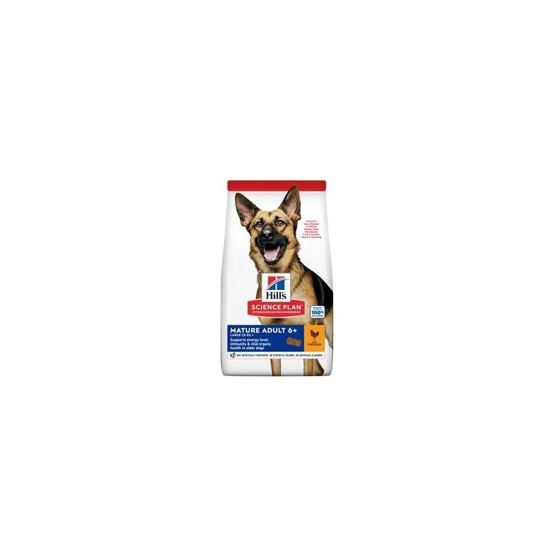 Science Plan aliment pour Chien Adulte Mature 5+ de Grande Race au Poulet 12kg - Hill's Science Plan aliment pour Chien Adulte Mature 5+ de Grande Race au Poulet 12kg - Hill's