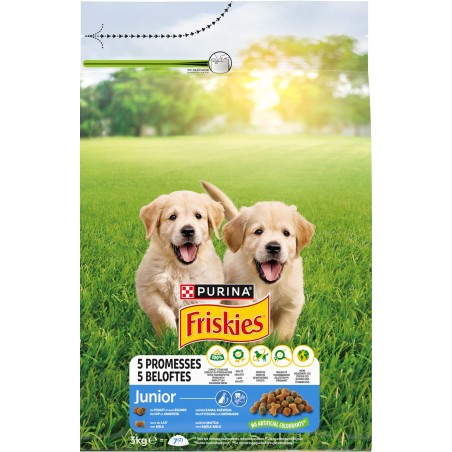 Junior Poulet, Lait et Légumes 3kg - Friskies à 10,79 € - Purina - 12575837 - Friskies