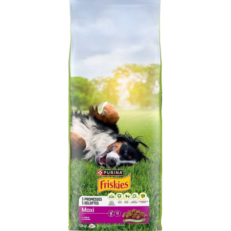 Chien Adult Maxi au Boeuf 12kg - Friskies à 33,49 € - Purina - 12570889 - Friskies
